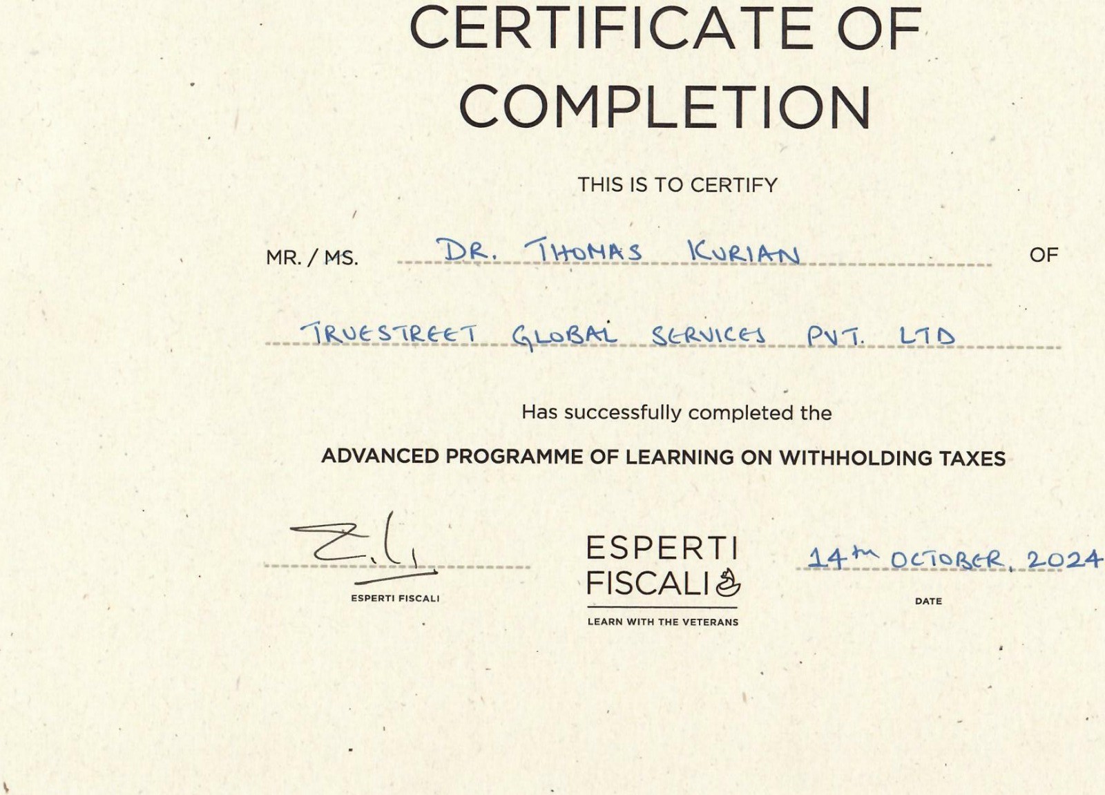 Certification 3